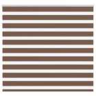 vidaXL Zebra Blind Brown 165x100 cm Fabric Width 160.9 cm Polyester