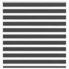 vidaXL Zebra Blind Black 140x150 cm Fabric Width 135.9 cm Polyester