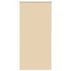 vidaXL Roller Blind Blackout Beige 110x210 cm Fabric Width 105.7 cm Polyester
