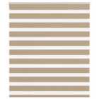 vidaXL Zebra Blind Sand Brown 125x100 cm Fabric Width 120.9 cm Polyester