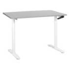 Beliani Manual Adjustable Standing Desk DESTINAS Grey/ White 120 cm 72 cm