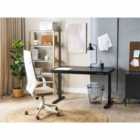 Beliani Electric Adjustable Standing Desk KENLY Black 120 cm 60 cm with USB Port