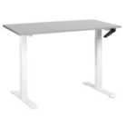 Beliani Manual Adjustable Standing Desk DESTINES Grey/ White 120 cm 72 cm