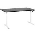 Beliani Manual Adjustable Standing Desk DESTINAS Black/ White 160 cm 72 cm