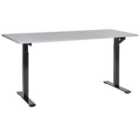 Beliani Manual Adjustable Standing Desk DESTINES Grey/ Black 160 cm 72 cm