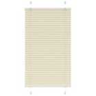 vidaXL Pleated Blind Cream 70x150 cm Fabric Width 69.4 cm Polyester