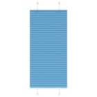 vidaXL Pleated Blind Blue 55x150 cm Fabric Width 54.4 cm Polyester