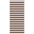 vidaXL Zebra Blind Brown 105x200 cm Fabric Width 100.9 cm Polyester