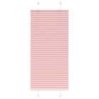vidaXL Pleated Blind Pink 65x150 cm Fabric Width 64.4 cm Polyester