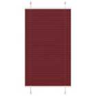 vidaXL Pleated Blind Bordeaux Red 75x150 cm Fabric Width 74.4 cm Polyester