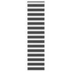 vidaXL Zebra Blind Black 55x200 cm Fabric Width 50.9 cm Polyester