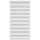 vidaXL Zebra Blind Light Grey 70x100 cm Fabric Width 65.9 cm Polyester