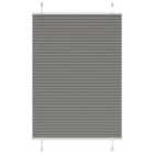 vidaXL Pleated Blind Anthracite 90x100 cm Fabric Width 89.4 cm Polyester