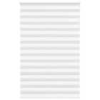 vidaXL Zebra Blind White 145x230 cm Fabric Width 140.9 cm Polyester