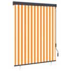 vidaXL Outdoor Roller Blind 140x250 cm White and Orange