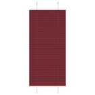 vidaXL Pleated Blind Bordeaux Red 55x100 cm Fabric Width 54.4 cm Polyester