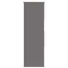 vidaXL Roller Blind Blackout Grey 55x150 cm Fabric Width 50.7 cm Polyester