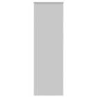 vidaXL Roller Blind Blackout Light Grey 65x210 cm Fabric Width 60.7 cm Polyester