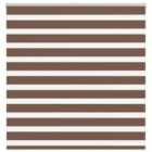 vidaXL Zebra Blind Brown 150x100 cm Fabric Width 145.9 cm Polyester