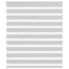 vidaXL Zebra Blind Light Grey 130x150 cm Fabric Width 125.9 cm Polyester