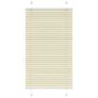 vidaXL Pleated Blind Cream 70x100 cm Fabric Width 69.4 cm Polyester
