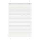 vidaXL Pleated Blind White 95x150 cm Fabric Width 94.4 cm Polyester