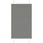 vidaXL Pleated Blind Anthracite 80x150 cm Fabric Width 79.4 cm Polyester
