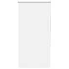 vidaXL Roller Blind Blackout White 85x130 cm Fabric Width 80.7 cm Polyester