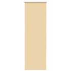 vidaXL Roller Blind Blackout Beige 55x130 cm Fabric Width 50.7 cm Polyester