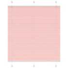 vidaXL Pleated Blind Pink 120x150 cm Fabric Width 119.4 cm Polyester