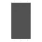 vidaXL Pleated Blind Black 105x200 cm Fabric Width 104.4 cm Polyester