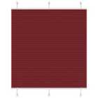 vidaXL Pleated Blind Bordeaux Red 120x100 cm Fabric Width 119.4 cm Polyester