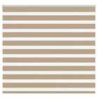 vidaXL Zebra Blind Sand Brown 160x100 cm Fabric Width 155.9 cm Polyester