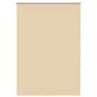 vidaXL Roller Blind Blackout Beige 105x150 cm Fabric Width 100.7 cm Polyester
