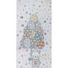 Livabliss Ballon Buddy Kids Machine Washable Multi/Beige Bedroom Area Rug (80 x 150 cm)