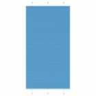 vidaXL Pleated Blind Blue 105x200 cm Fabric Width 104.4 cm Polyester