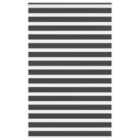 vidaXL Zebra Blind Black 145x200 cm Fabric Width 140.9 cm Polyester