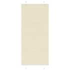 vidaXL Pleated Blind Cream 85x200 cm Fabric Width 84.4 cm Polyester