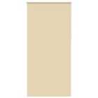 vidaXL Roller Blind Blackout Beige 100x210 cm Fabric Width 95.7 cm Polyester