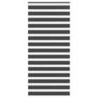 vidaXL Zebra Blind Black 105x200 cm Fabric Width 100.9 cm Polyester