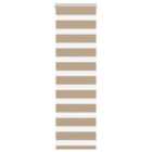 vidaXL Zebra Blind Sand Brown 45x100 cm Fabric Width 40.9 cm Polyester