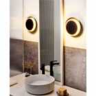 Beliani Set of 2 Wall Lamps SEMNON LED Metal Black