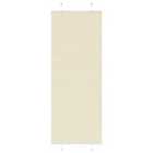 vidaXL Pleated Blind Cream 75x200 cm Fabric Width 74.4 cm Polyester