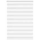 vidaXL Zebra Blind White 95x100 cm Fabric Width 90.9 cm Polyester