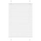 vidaXL Pleated Blind White 95x100 cm Fabric Width 94.4 cm Polyester