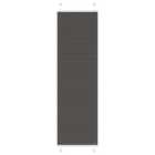 vidaXL Pleated Blind Black 55x200 cm Fabric Width 54.4 cm Polyester