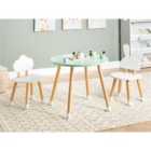 Beliani Kids Table with Chairs ROBIN White