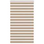 vidaXL Zebra Blind Sand Brown 120x230 cm Fabric Width 115.9 cm Polyester