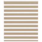 vidaXL Zebra Blind Sand Brown 135x100 cm Fabric Width 130.9 cm Polyester
