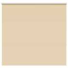 vidaXL Roller Blind Blackout Beige 150x130 cm Fabric Width 146.6 cm Polyester